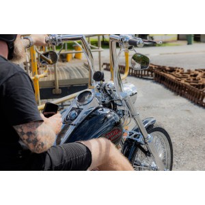 Soporte de smartphone para manillar QUAD LOCK Pro Chrome - Largo pa...