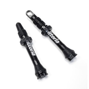 Set de 2 válvulas tubeless VITTORIA Multiway 40mm - Aluminio negro