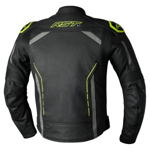 Chaqueta RST S1 cuero hombre - Amarillo Flúor