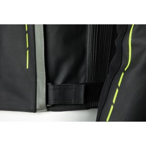 Chaqueta RST S1 cuero hombre - Amarillo Flúor