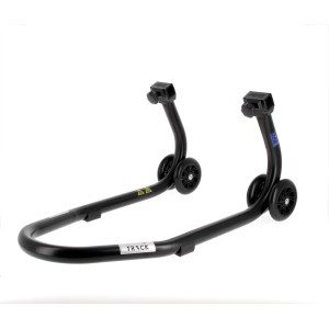 Caballete delantero BIHR Home Track color negro mate y ruedas negras