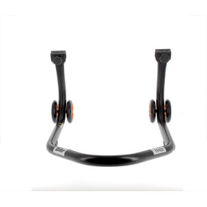 Caballete trasero BIHR Home Track soporte en "V" color negro mate y...