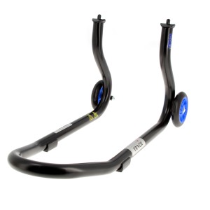 Caballete delantero BIHR Home Track color negro mate y ruedas azules