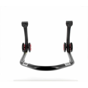 Caballete trasero BIHR Home Track soporte en "V" color negro mate y...