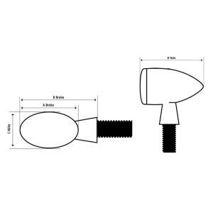 Piloto trasero LED HIGHSIDER Micro-Bullet
