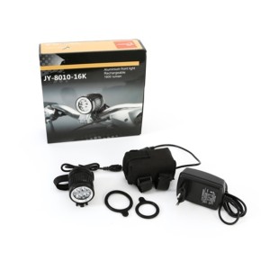 Luz delantera bicicleta LED 1600lm con batería externa recargable