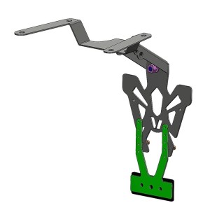 Portamatriculas V PARTS negro Honda CB650R