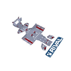 RIVAL Complete skid plate kit - Aluminium CF Moto CForce 800/820