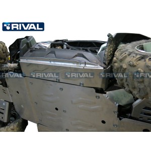 RIVAL Complete skid plate kit - Aluminium CF Moto Zforce 800/1000