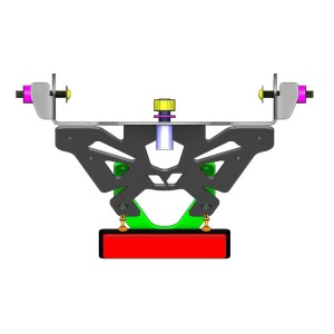 Portamatrículas Honda CB1000R negro V PARTS