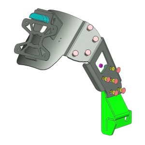 Portamatrículas a la rueda Honda CB650F negro