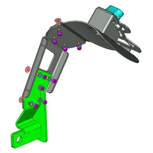 Portamatrículas a la rueda Honda CB650F negro