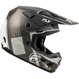 Casco FLY RACING Kinetic Rally - Gris mate / Negro / Blanco