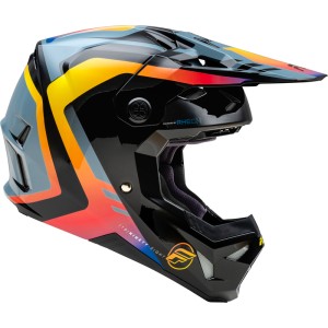 Casco FLY RACING Formula CP Krypton - Gris / Negro / Electric Fade