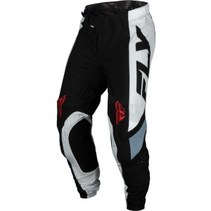 Pantalón FLY RACING Lite - Negro / Blanco / Denim Grey