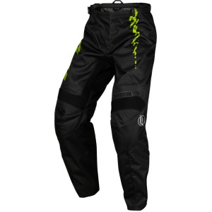 Pantalón infantil FLY RACING F-16 - Negro / Verde Neón / Gris Claro
