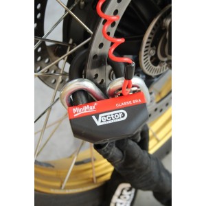 Kit antirrobo VECTOR Candado MiniMax+ Ø16mm + Cadena Ø13mm / 1,3m