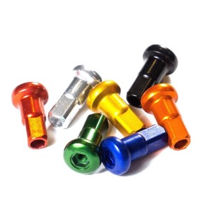 Juego de tuercas de radios HAAN WHEELS - rojo