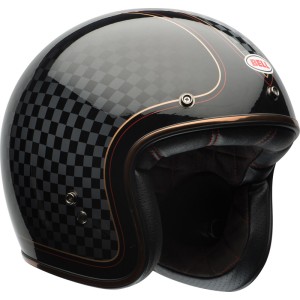 Casco BELL CUSTOM 500 RSD Check It Negro brilante/Oro