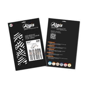 Kit adhesivos protectores cuadro ALGIS mate Gravel/Carretera blanco