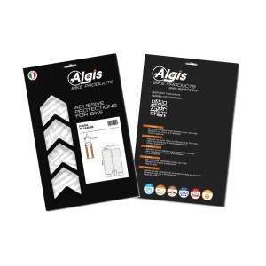 Kit adhesivos protectores de horquilla ALGIS LINES brillo blanco