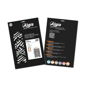 Kit adhesivos protectores de horquilla ALGIS LINES brillo negro