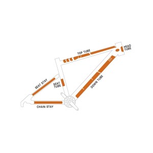 Kit adhesivos protectores cuadro ALGIS brillo XL LINES blanco