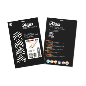 Kit adhesivos protectores cuadro ALGIS brillo M LINES negro