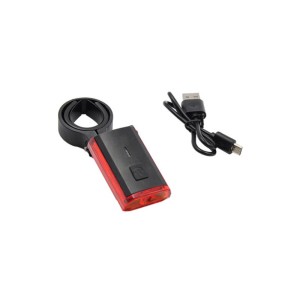 Luz trasera bicicleta LED con luz de freno inteligente, batería int...