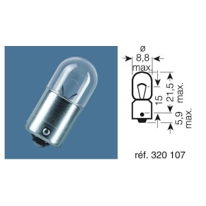 Lámpara OSRAM 3893 - T4W 12V 4W - 10 uds