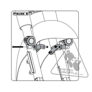 Soporte de luces Denali para guardabarros Harley Davidson