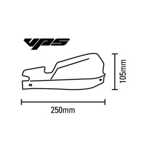 Kit de paramanos Barkbusters VPS universal Color amarillo Hiviz