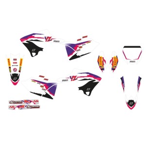 Kit de adhesivos + funda de asiento BLACKBIRD Replica Team Yamaha F...