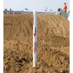 Estaca para cinta de marcaje RACETECH blanco con logo