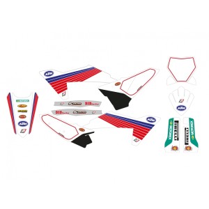 Kit de adhesivos + funda de asiento BLACKBIRD Retro - KTM SX/SX-F