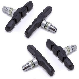 ALHONGA Juego de 4 zapatas de freno V-Brake. Color Negro