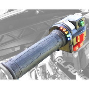 Puños calefactables quad KOSO Ø22mm + pulgar calefactable para el g...