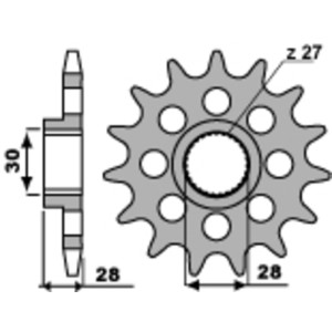 Piñón PBR acero estándar 2148 - 525
