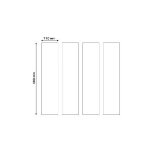 Rollo adhesivo protector de cuadro universal ALGIS mate 4PCS 11X48c...