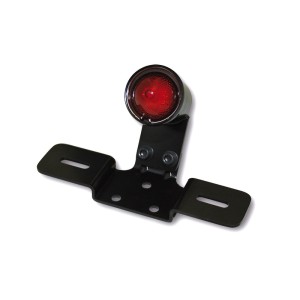 Piloto trasero LED SHIN YO Old School tipo 3 negro con cristal rojo...
