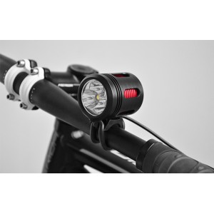 Luz delantera bicicleta LED 3000lm con batería externa recargable