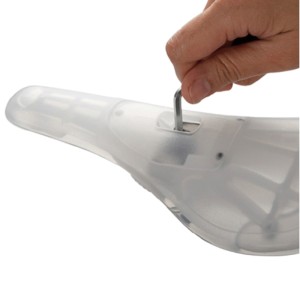 Sillín para tija pivotante VELO VL7101 nylon translucido