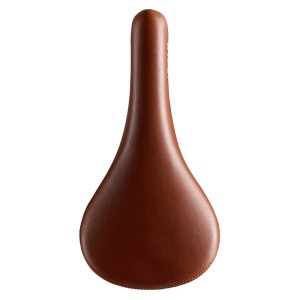 Sillín bici singlespeed VELO VL1369 marrón. Tokyo San-Esu. Raíles t...