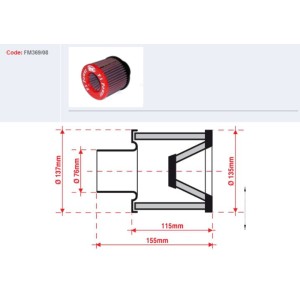 Filtro de aire BMC HONDA FM369/08