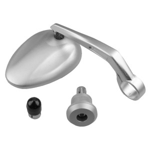 Retrovisor ambos lados universal V PARTS al puño ovalado plata