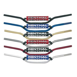 Manillar Renthal motocross RM plata con protector negro 759-02-SI-0...