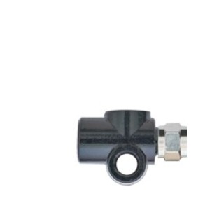 Conector recto M10x1 Venhill sujeción negro