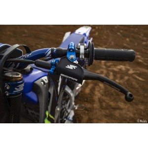 Maneta SCAR plegable + soporte universal, ajuste color azul