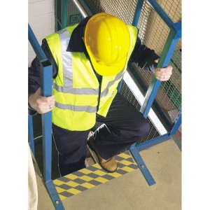 Cinta antideslizante negro / amarillo 18m DRAPER