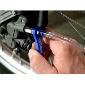 Mini purgador de freno con válvula antirretorno y maguera 10mm MOTI...